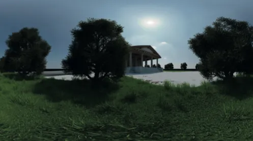 View of the final representation model (terrestrial point of view)